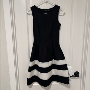 Apt. 9 Black and White Midi Dress